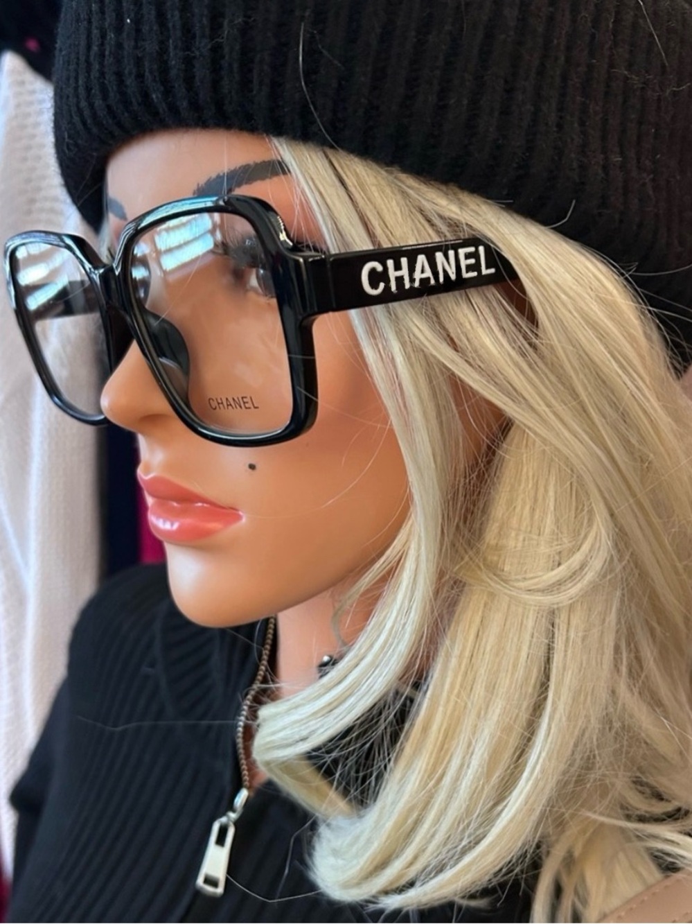 Authentic CHANEL Acetate Square Protective Screen  Eyewear Model 5408
